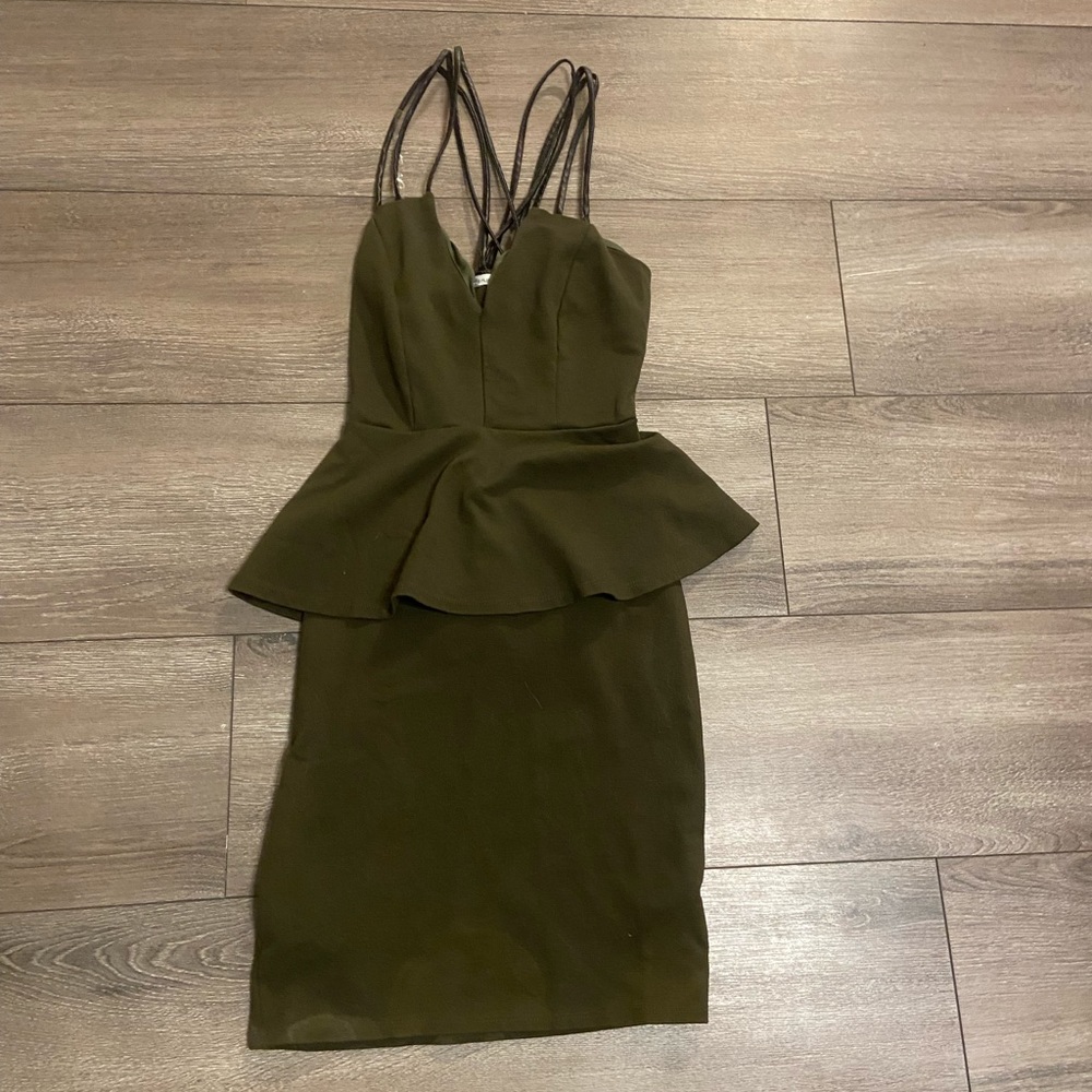olive green dress